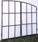 Industrial arched metal window L128xH114 19th century glass roof 2 leaves
