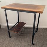 Table side on wheels from the 60s