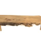 Table basse scandinave en orme, Suède, 1970