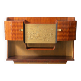Meuble bar / buffet, palissandre, Vittorio Dassi pour la Permanente Mobili di Cantù, Mid-century, années 50 – Italie