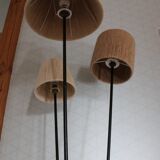 Black metal tripod floor lamp 1950