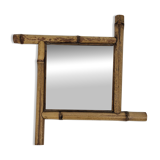 Beveled bamboo mirror, early 20th century
