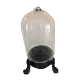 Long porthole wall lamp in glass and bakelite industrial style