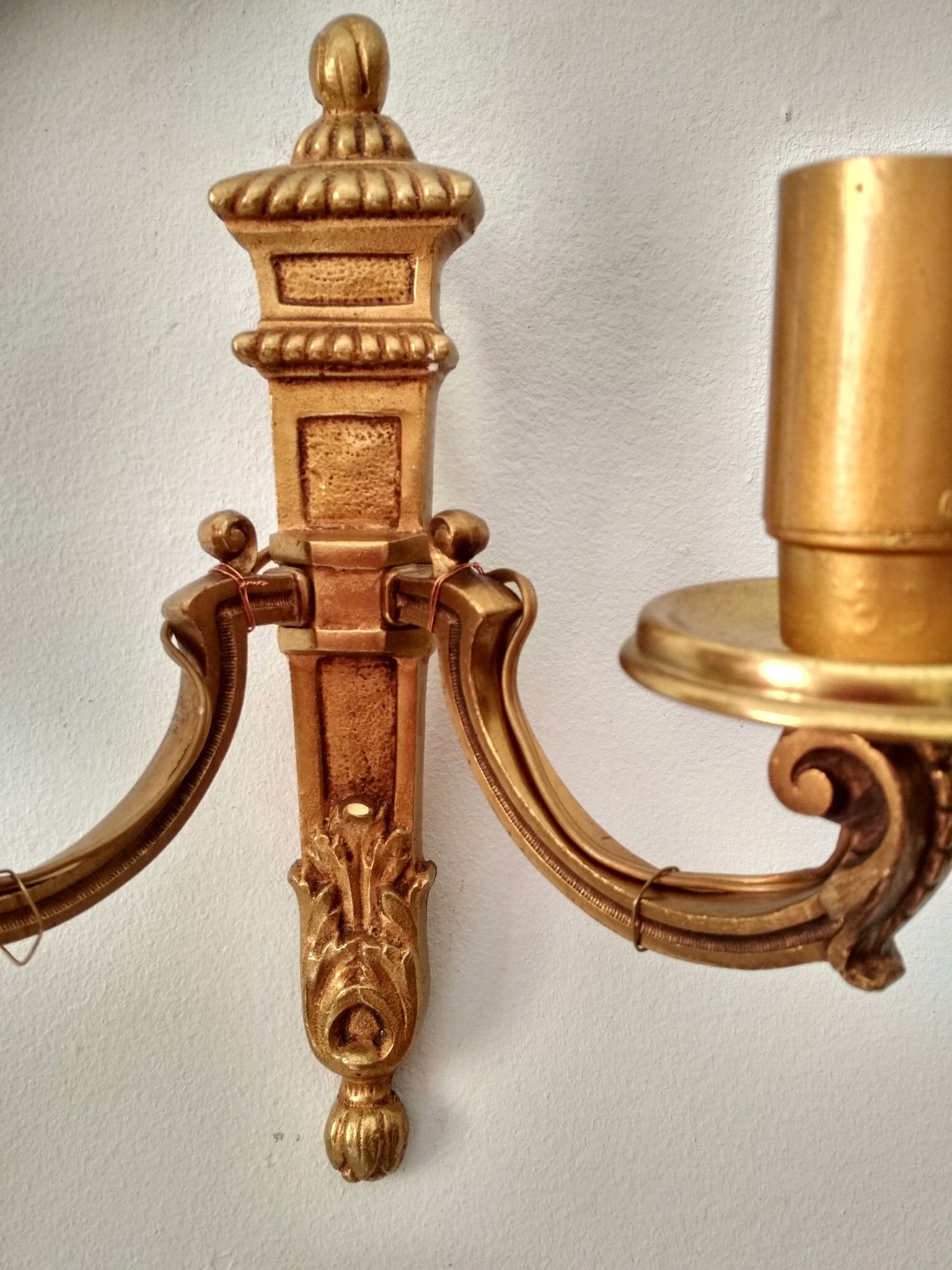 Bronze wall sconce Napoleon III style