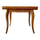 Spectacular Art Deco modular Console Table in walnut burl - 2 in 1
