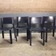 Fasem S91 chairs leather Giancarlo Vegni