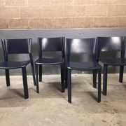 Chaises en cuir Fasem S91 Giancarlo Vegni