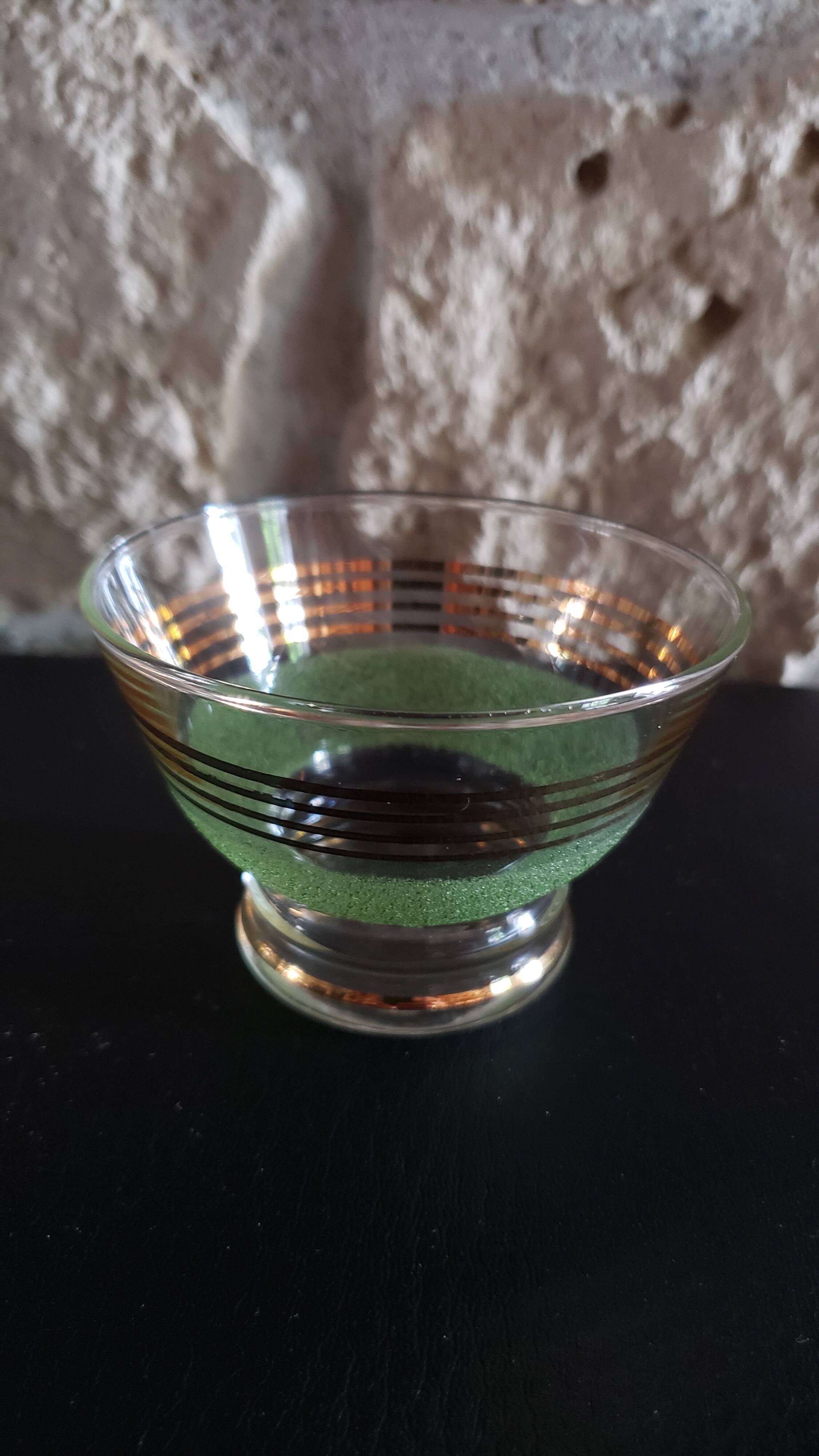 9 old granita champagne cups from the 50s