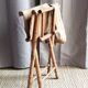 Fauteuil vintage pliant en rotin