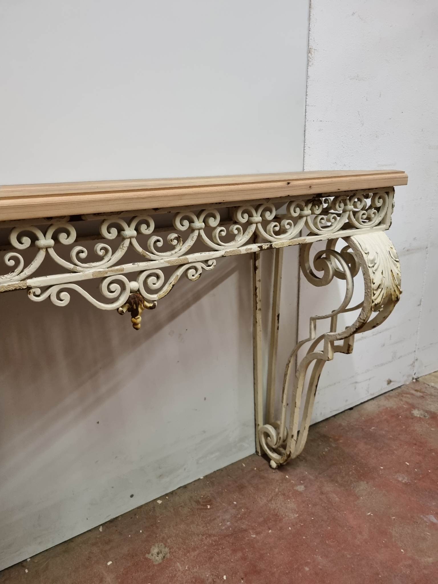 Art Deco wrought iron console