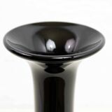 Theresienthal black and gold glass vase 1970