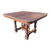 Table en bois carrée style Henri II
