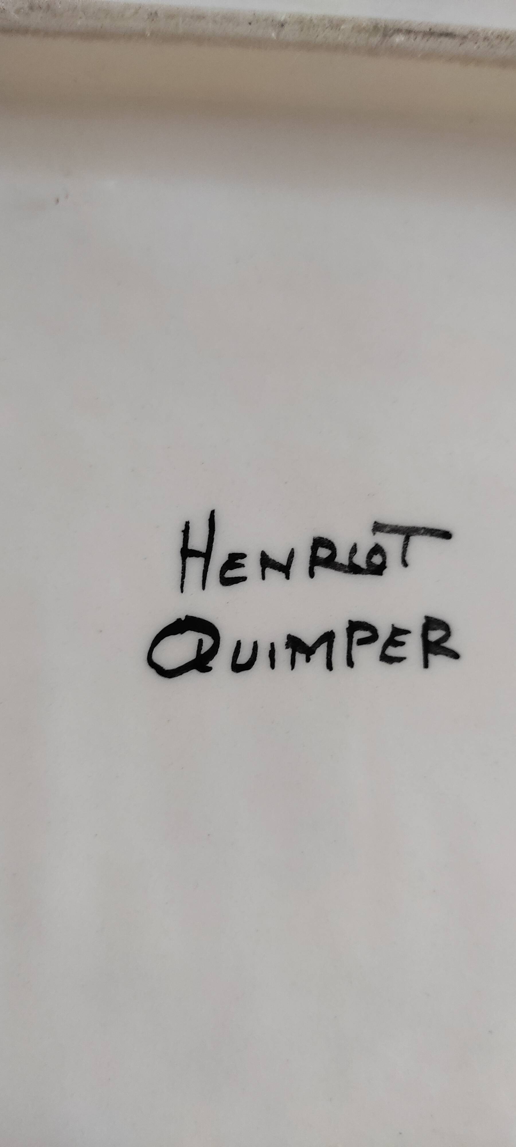 Henriot Quimper serving dish
