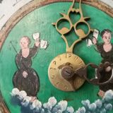 Pendule mouvement horloge hollandaise dite chaise époque 18eme