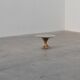 Hollywood regency gilt sheaf of wheat side table “coco chanel”, Italy 1960s