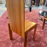 Lot de 4 chaises de salle à manger italiennes en orme par Romanutti, Italie, années 1970