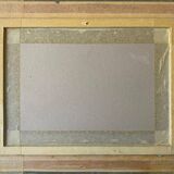 Painting Landscape Marine 1938 HST signed Grandmontagne + Orientalist frame