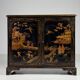 Cabinet laqué chinoiserie du 20e siècle anglais