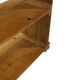 Vintage Wall shelf rack Pine wood 70s minimalist design