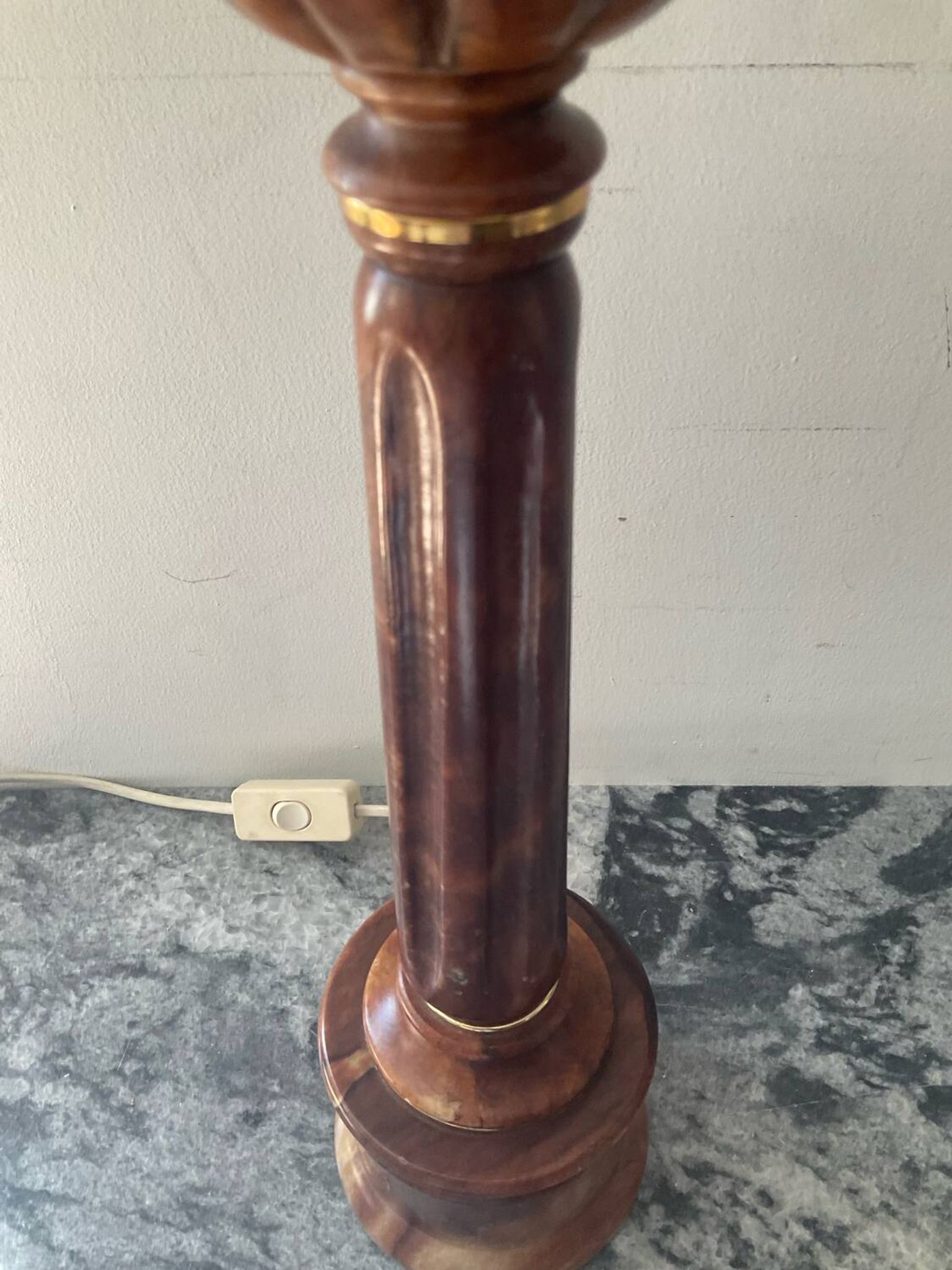 Pied de lampe Herna en marbre, années 70