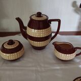 Coffee/tea service in Longchamp earthenware.