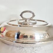 Oval silver-plated metal dishes, Dublin, serving dish, vegetable dish