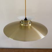 Vintage Danish gold pendant - Louis Poulsen Style - Danish design pendant