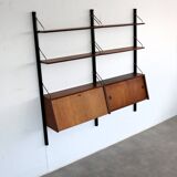 vintage wall system | teak | 1960s | Wébé