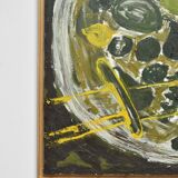 Fruit plate painting, 1970s.