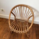 Fauteuil en rotin pour enfant