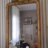Gilded wood mirror
