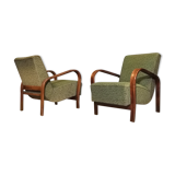 Pair of HF11 chairs by Karel Koželka and Antonín Kropáček for Jindřich Halabala