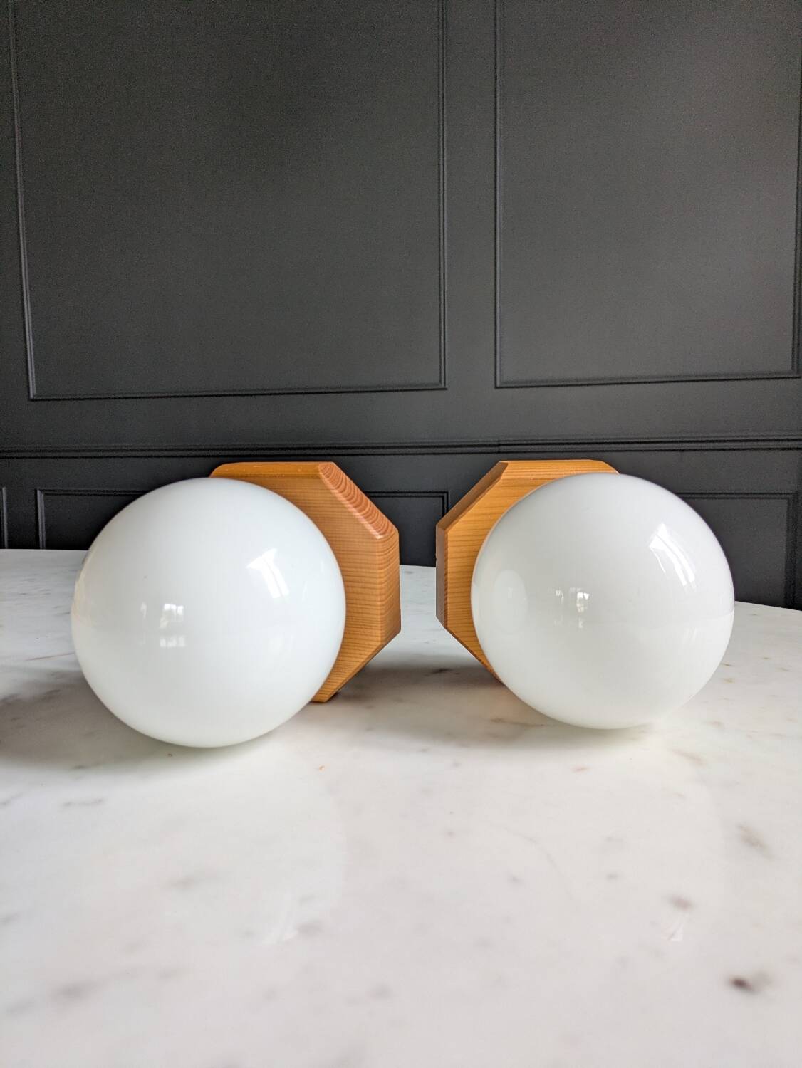 80's Wall Sconces Duo