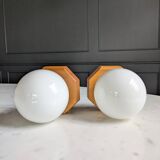 80's Wall Sconces Duo
