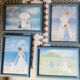 4 frames of women and children