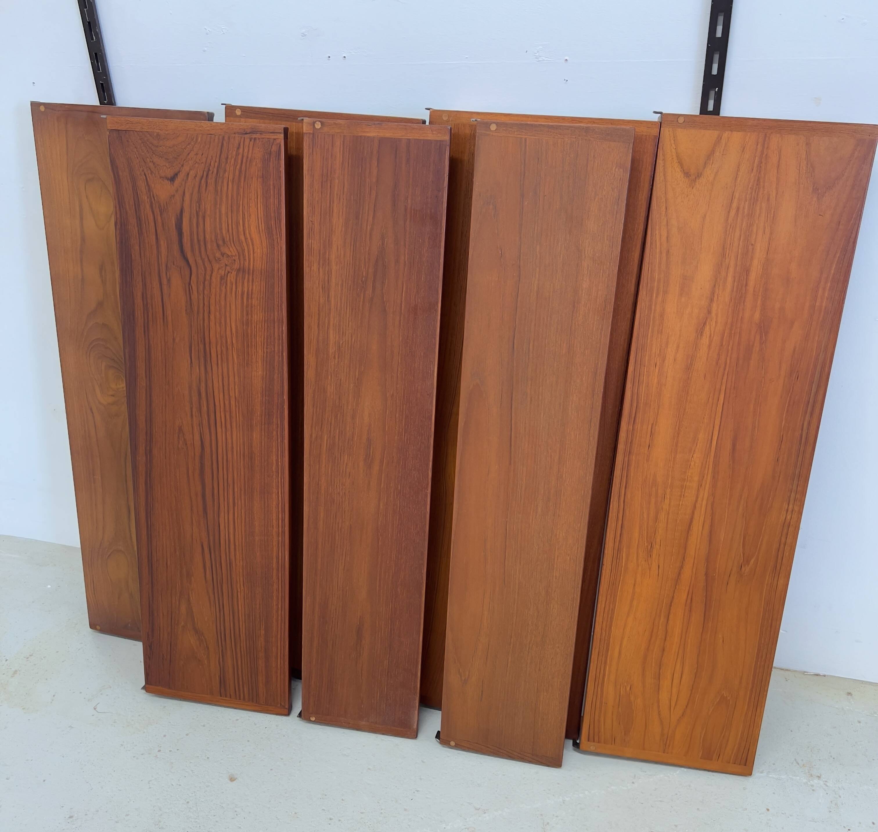 Teak Wall System By Kai Kristiansen for Feldballes.