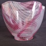 A. D. Copier, Leerdam, Netherlands - Glass vase filigree patterns