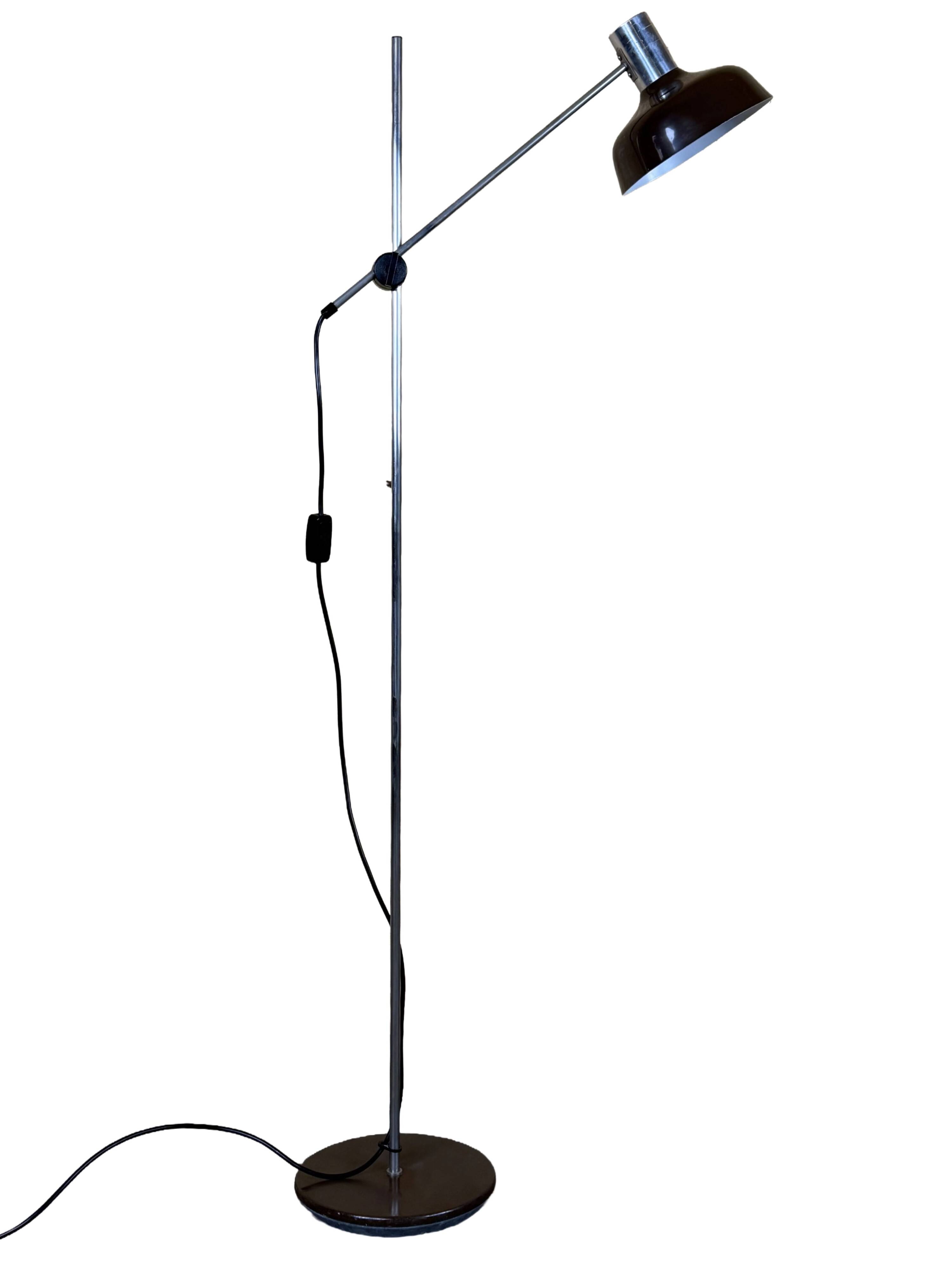 1960s 1970s Floor Lamp Mid-Century Space Age Design Metal
