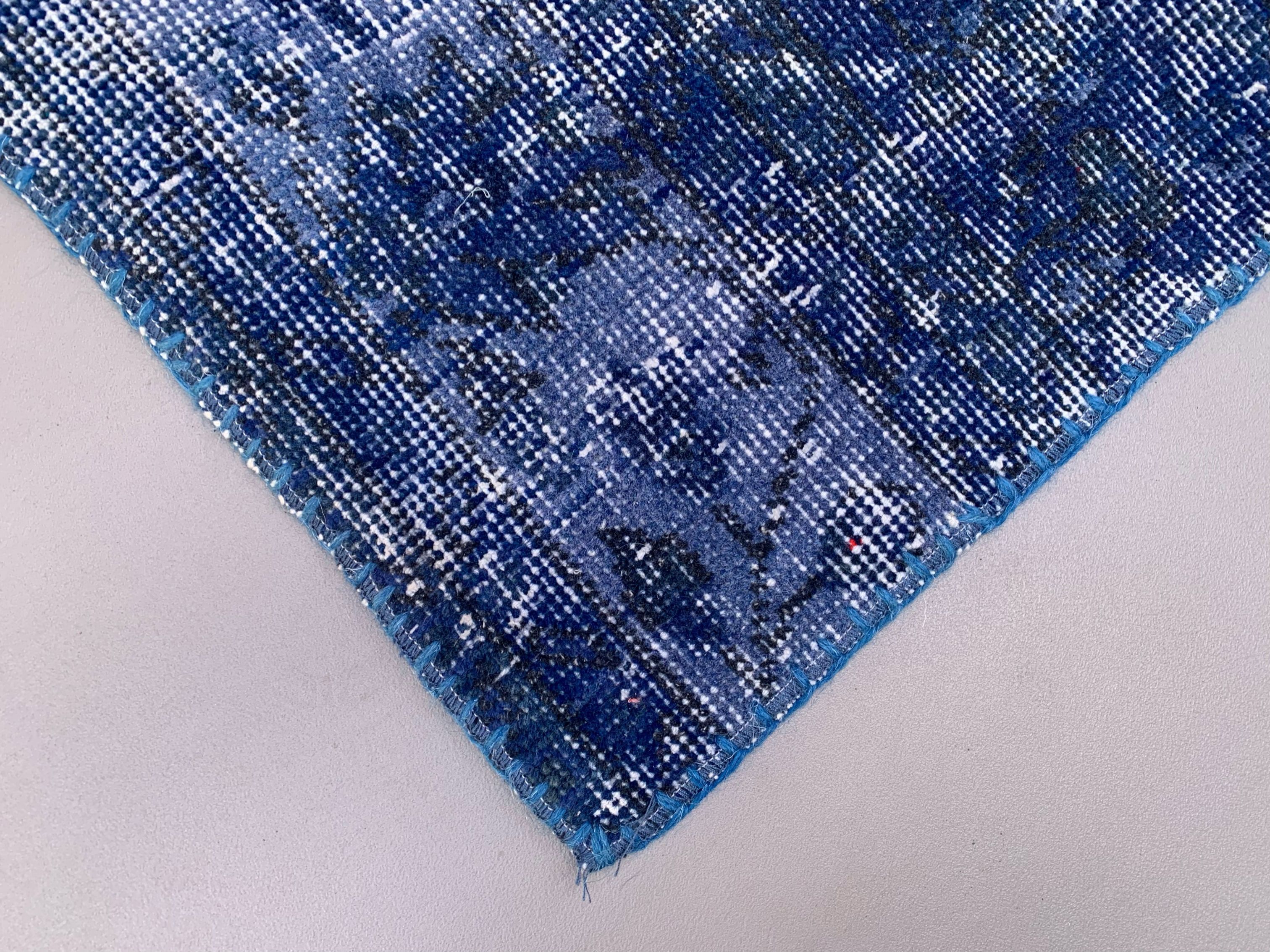 Distressed turkish patchwork rug 183x123 cm