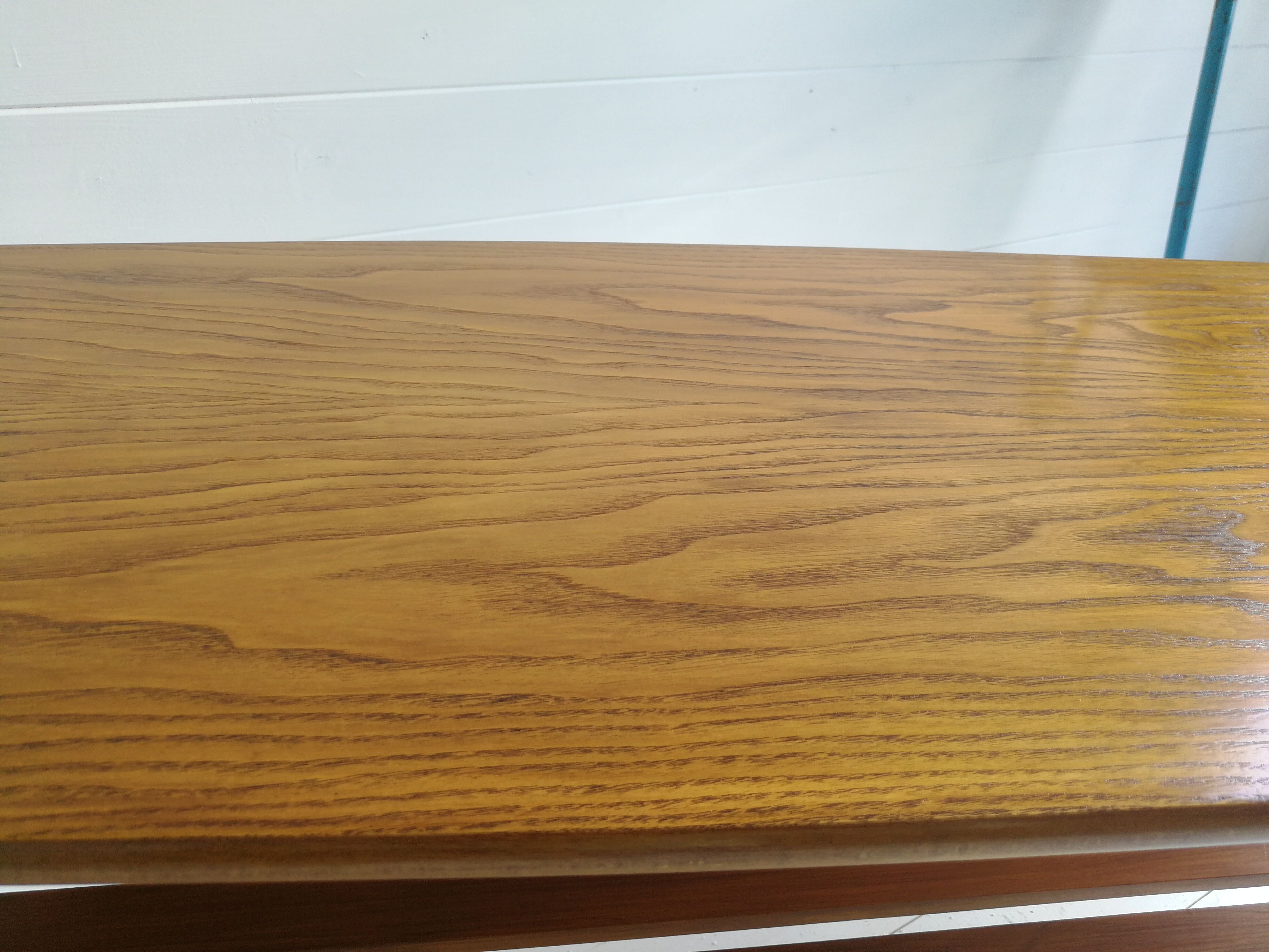 Mid century vintage oak coffee table