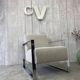 Fauteuil design inox chromé