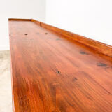 Large industrial wooden console table