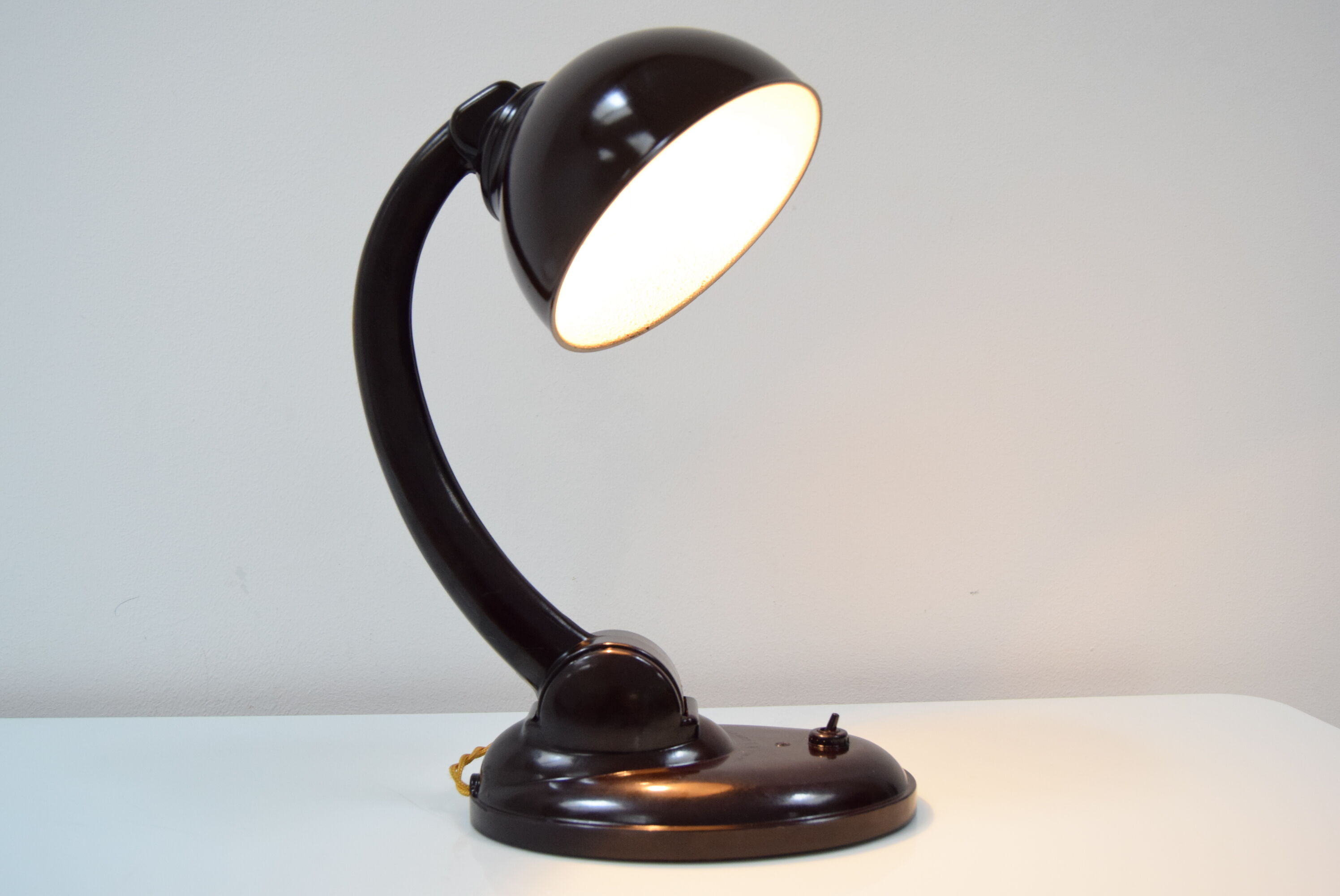 Adjustable Bakelite Table Lamp,by Eric Kirkman Cole,1940's.