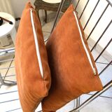 Pair of Cantilever chair design Gastone Rinaldi vintage 70 chrome steel wires