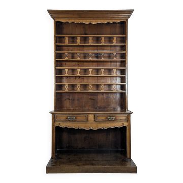 Cherry wood draining dresser with two drawers