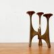 Mid-Century Brutalist Candleholder from Harjes, Germany, 1960s