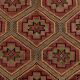 Burgundy & Red Stars Pattern Kilim Rug, 188x309Cm