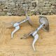 Paire de tabourets en aluminium