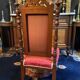 High-backed chaise longue in carved mahogany, 19th century, Napoleon III
