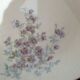 Lot of 4 flat plates, blue flowers model Gabrielle Porcelaine Limoges Bernardaud e